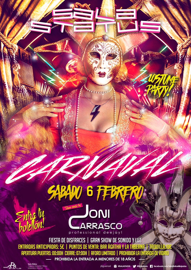 Día 6 en <a href="/StatusSala/">Sala Status</a>,haz RT y gana entradas.Proximamente más info,postureo&amp;photococall con famoso!!!