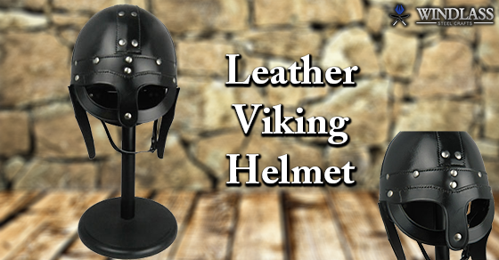 WindlassSteel's tweet photo. This leather #Viking #helmet is made from very thick harness grade leather.@CaitiesPastries https://t.co/HEE37yyOTE https://t.co/nzlVhsC6oW