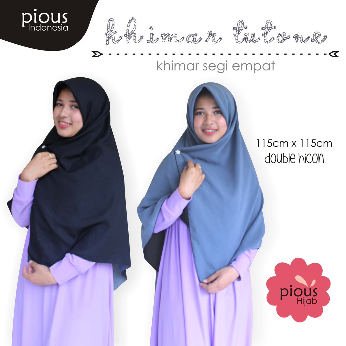 PIOUS_ID's tweet photo. Khimar Tutone by PIOUS Hijab only 49.900 IDR free mix n match https://t.co/KesDkCDzpR