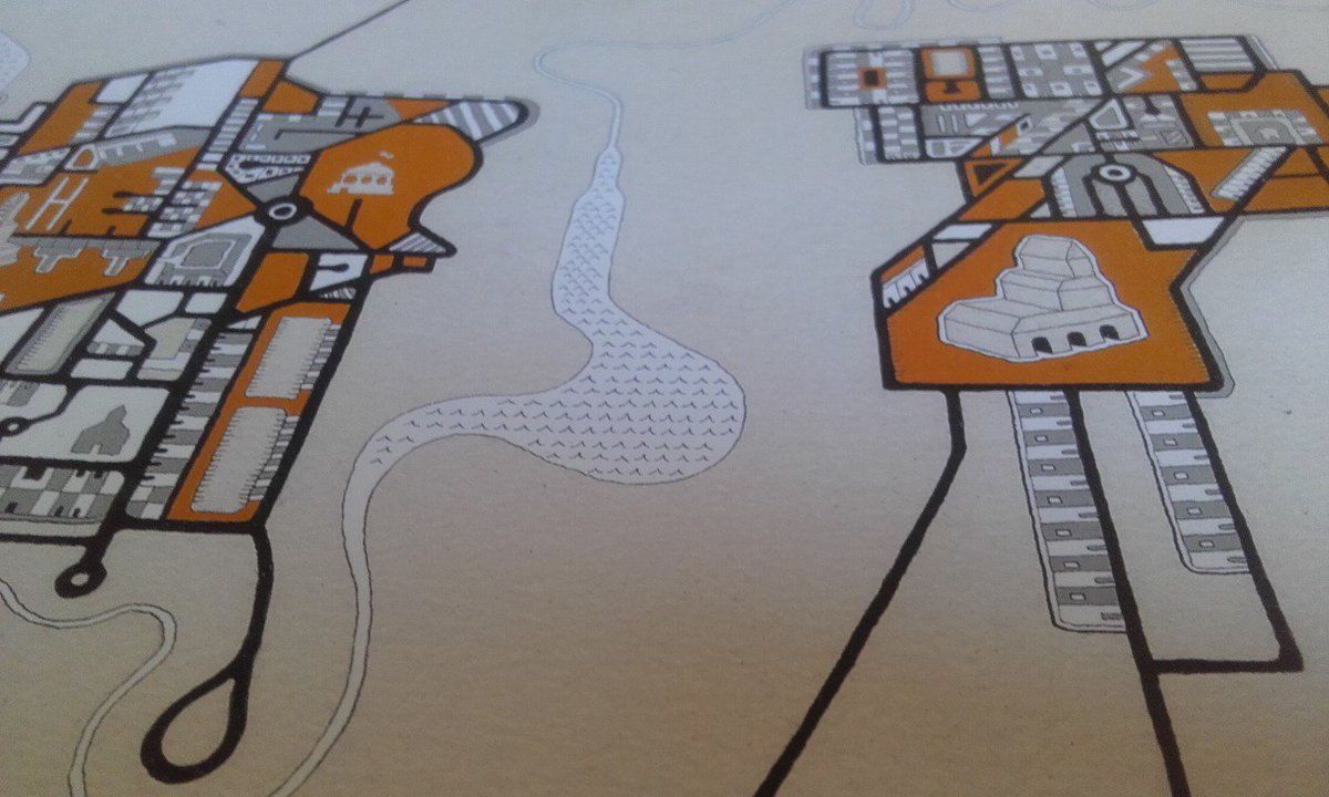 #map #illustrator #melbourneart #joshjcal #illustration #town #illustratorsaustralia