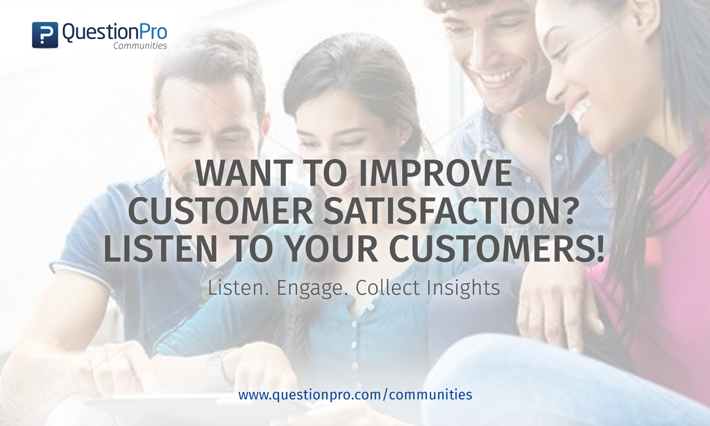 questionpro_in's tweet photo. Use #Questionprocommunities and learn to engage and improve #customersatisfaction https://t.co/q0KVQ1dj0f