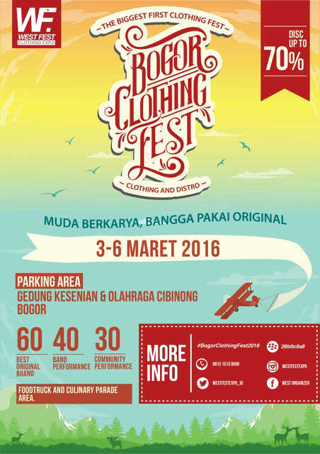 #Bogor <a href="/brocuthc_/">BROCUT</a>: 3-6 Maret 2016 #bogorclothingfest2016 | Parking area Gedung Kesenian &amp; Olahraga Cibinong-Bogor