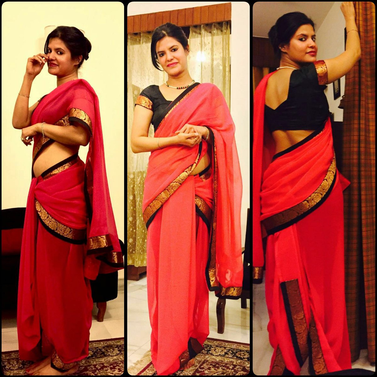 garimadutt's tweet photo. For #love of #traditional. Week 6 #DhotiStyle drape #7Weeks7Drapes #Dare2Drape #DelhiEyes #saree #fashion #blogger ❤ https://t.co/kOLKgwVwII