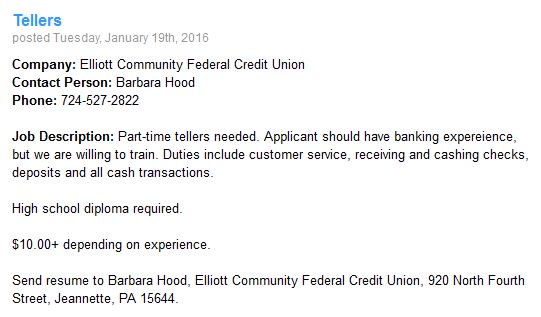 Another New Job Opening!