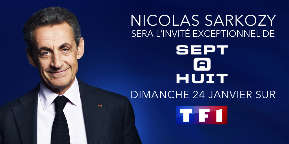 NicolasSarkozy's tweet photo. Retrouvez-moi dimanche dans @7a8 sur @TF1 -NS https://t.co/EcwMHg8jnD