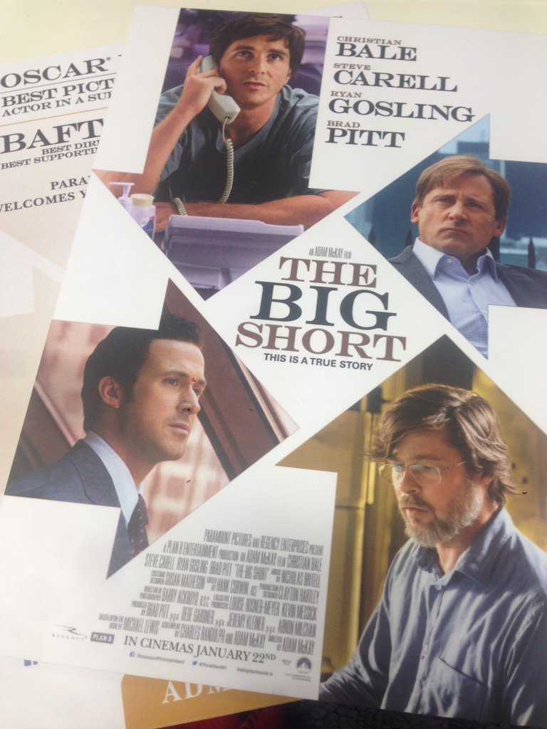 BurrellPR's tweet photo. Exciting arrival in the #burrellpr office today! Tickets to tomorrow's #TheBigShort screening, thanks @ParamountIRL! https://t.co/6lCRqg8sYo