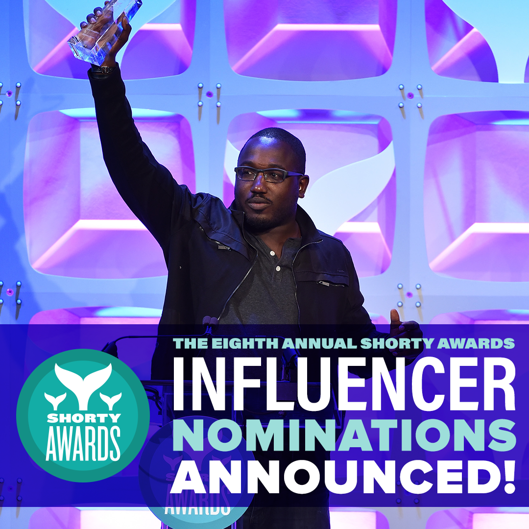shortyawards's tweet photo. Announcing the nominees in the 8th Annual Shorty Awards! 🐳 
https://t.co/7woFUu0HID #ShortyAwards https://t.co/cE86AdQrCb