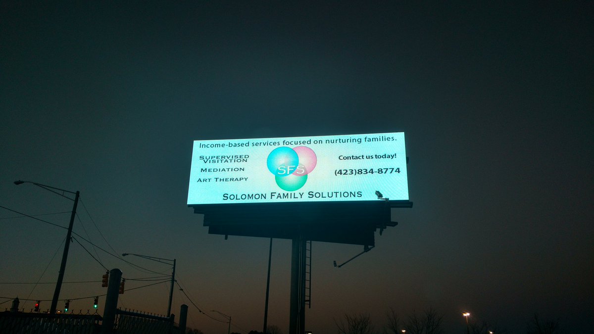 SFS423's tweet image. Our billboard shining this morning!