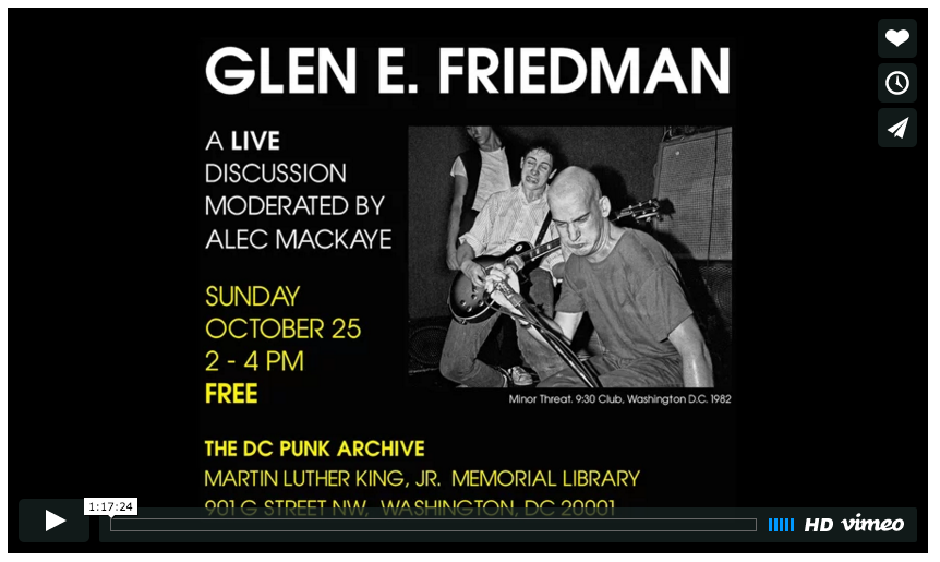 stafmagazine's tweet photo. news | video: "PUNK DC ARCHIVE X GLEN E. FRIEDMAN &amp; ALEC MACKAYE" - https://t.co/TfwzOxAKXT #glenfriedman #punkdc https://t.co/jTXXmLueUF