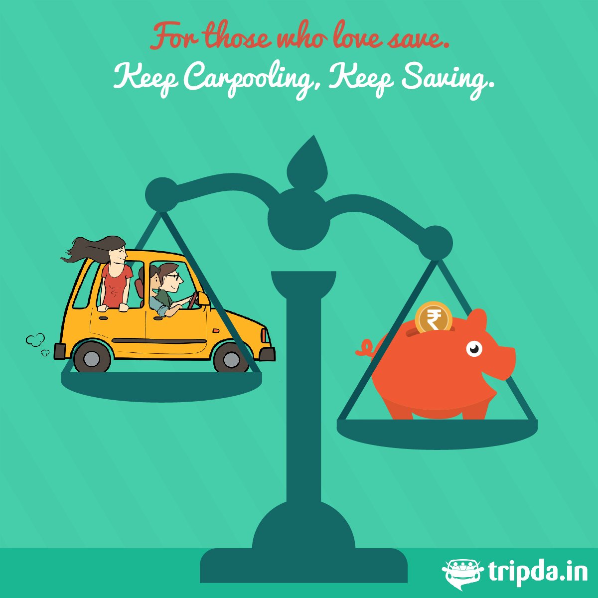 TripdaIndia's tweet photo. Total amount of #money saved by carpooling every year is estimated to be around 7,500 crore rupees. 
#ridesharing https://t.co/vYoyFtjOCf
