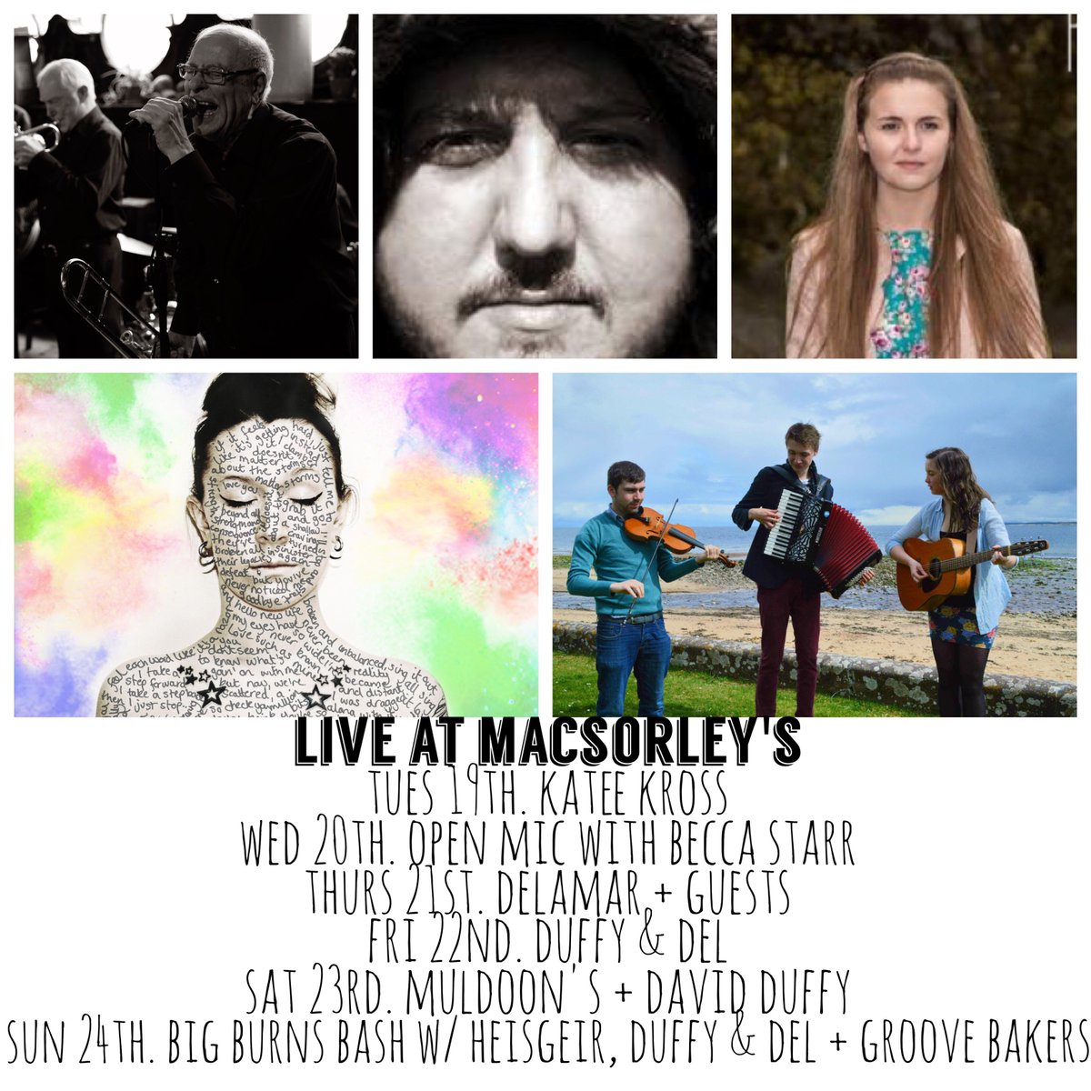 MacSorleysBar's tweet photo. MUSIC PLANS for this week! Live, large and in charge at MacSorley's! #FreeEntry #livemusic #glasgow https://t.co/0nfaIBAAHe