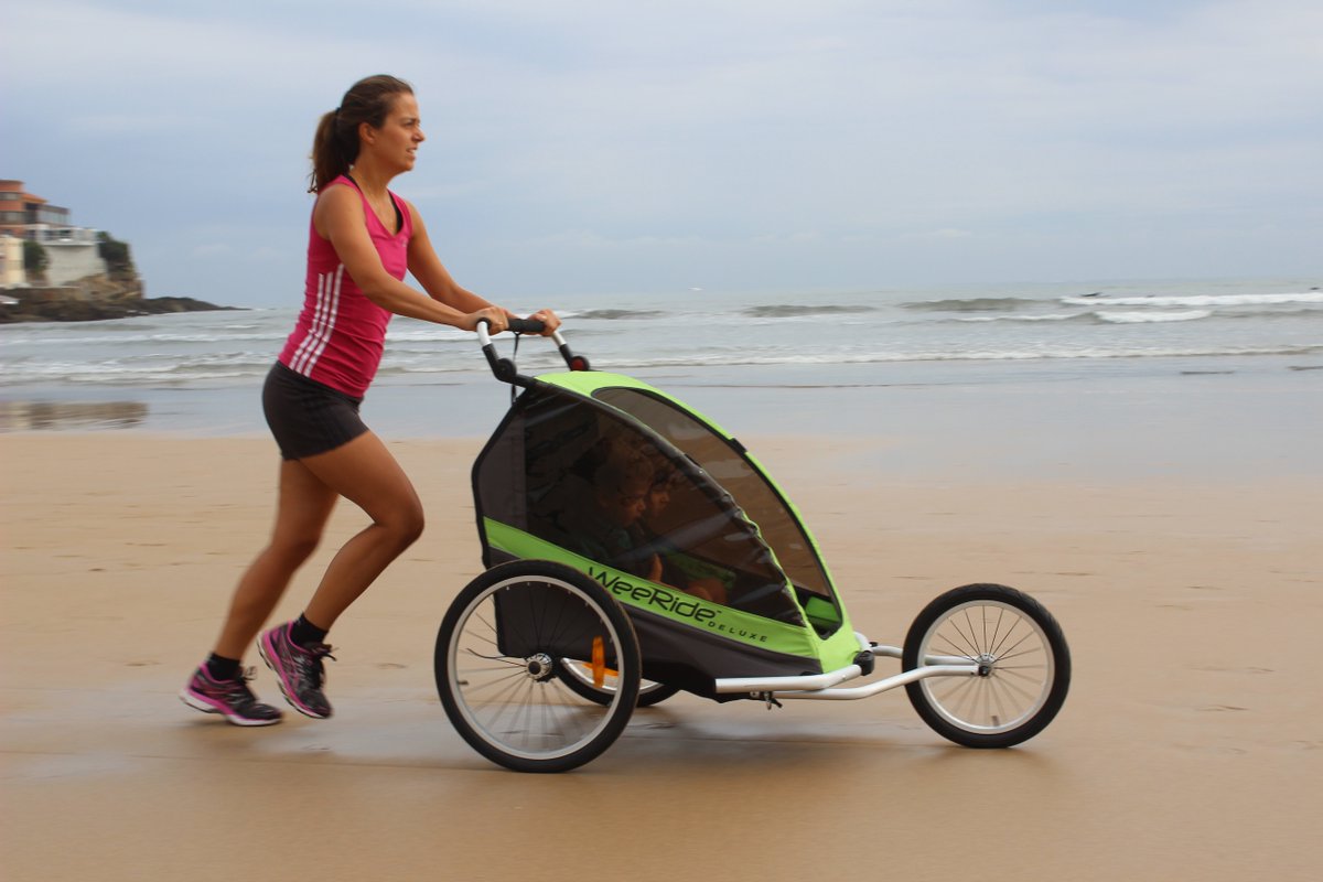 We love #healthy mammas! :) #weeride  double #trailer is so cool u can use it as a #trailer #jooger and #stroller