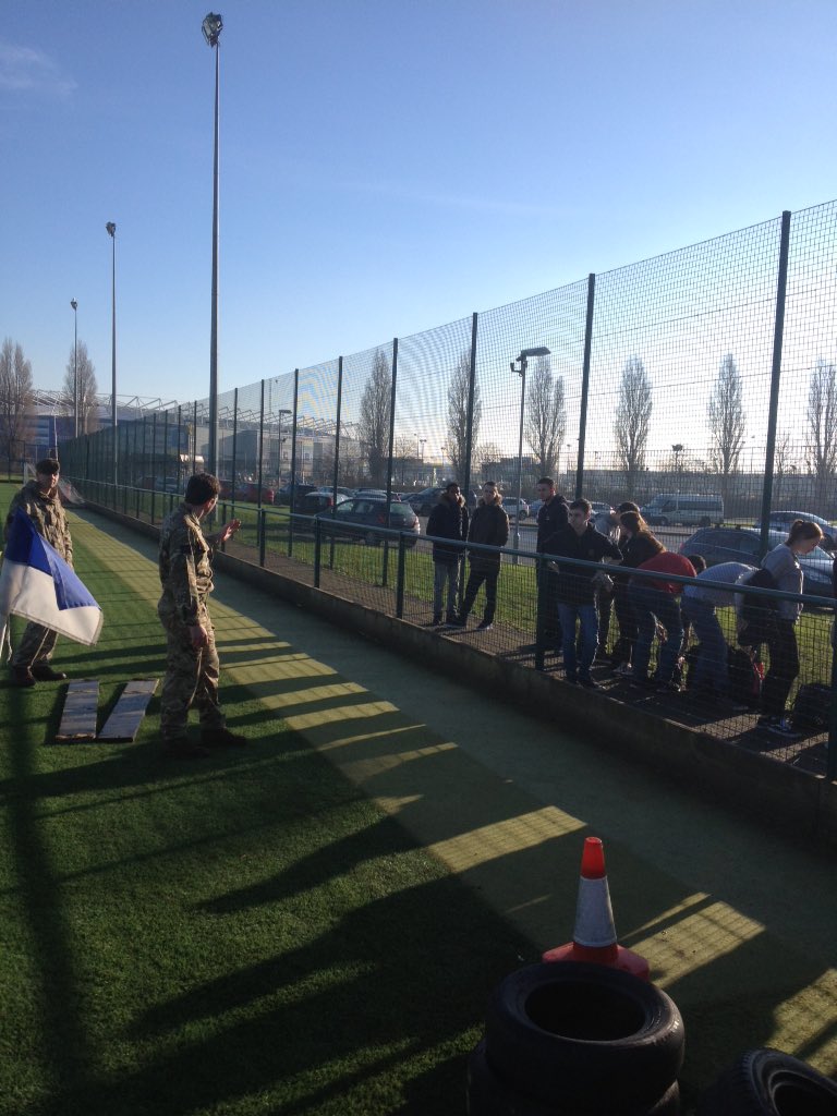 PSCAVC's tweet image. @PSCAVC level 3 students with @BritishArmy recruitment Cardiff #commandtasks #teamwork #careers
