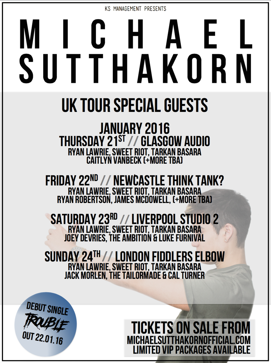 maximumpop's tweet photo. WIN! a pair of tickets to any date of @michaelsutthako's UK tour. Follow us + RT to enter. Closes tonight at 9pm. https://t.co/DCQJupsF22