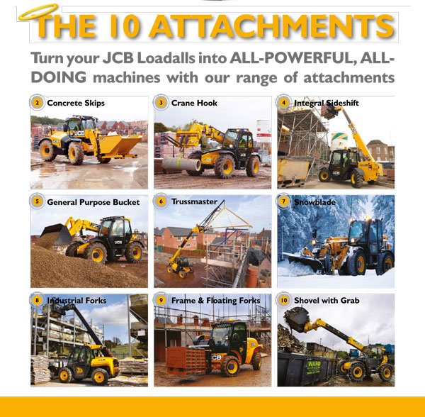 GreenshieldsJCB's tweet photo. Turn your #JCB #Loadalls into all doing machines! See how on Page 10 https://t.co/3kDMIOC9rc #attachments #plant https://t.co/cma4kliF98