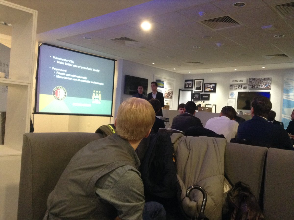 ManMetPLACE's tweet image. Great morning @ the Etihad Stadium with @csfc_mmu, students from Rotterdam presenting on Football and Community