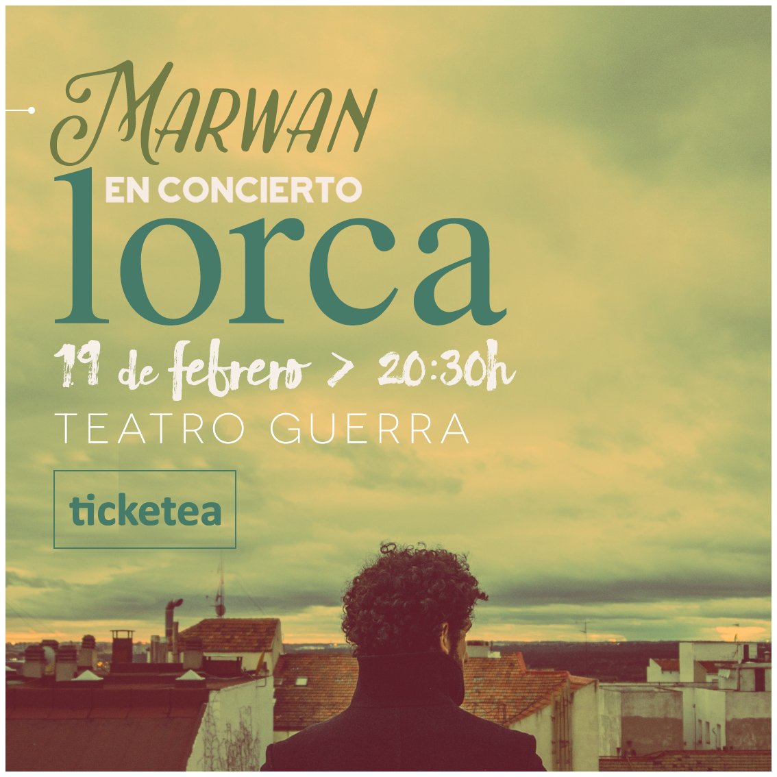 Marwanmusica's tweet photo. Amigos de #Lorca #Murcia ! En un mes estaré con vosotros en el @TeatroGuerra ...
+Info en mi web y en @ticketea https://t.co/PU5vKIhyWW