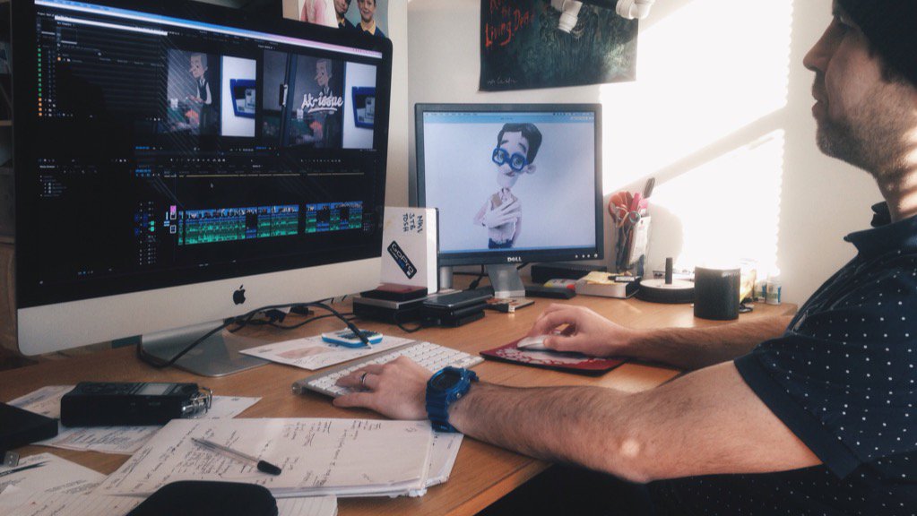 Session #editing w/ @kevbagnall1980 @B9Film for @SkyAcademy @SkyArts #atissuefilm #makingof #animation #documentary