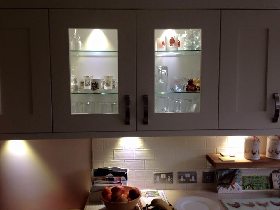 AbacusElectric's tweet photo. Under-Cabinet lighting installed by us in a kitchen...for a quote please call 01455 843006... https://t.co/gphay5Jefa