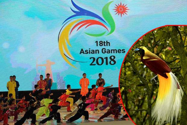 AsianGamesXVIII's tweet photo. Logo-Maskot Asian Games 2018; 'Drawa' si Burung Surga dari Papua #RoadTo18thAsianGames https://t.co/rvYJbZaF7H… https://t.co/S08jd4Ti9g