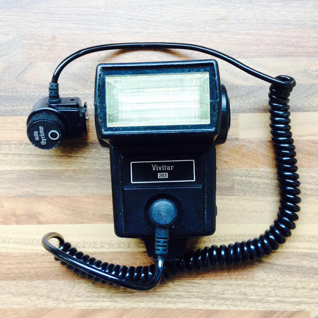 Anyone remember these beasts? Giving it the off camera flash treatment 90's style