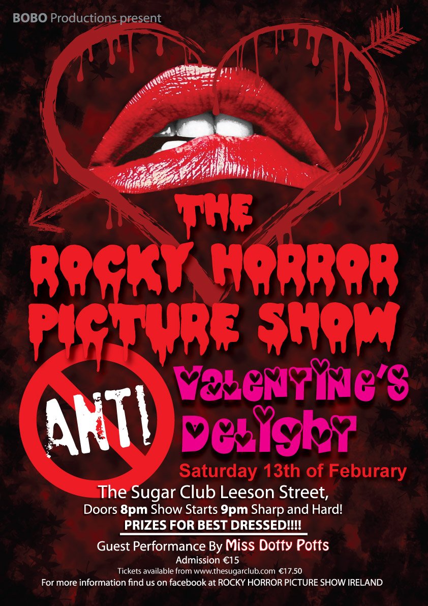 jyourelldesign's tweet photo. New poster design for The Rocky Horror Picture Show Ireland :) https://t.co/1mEOKKhVvF