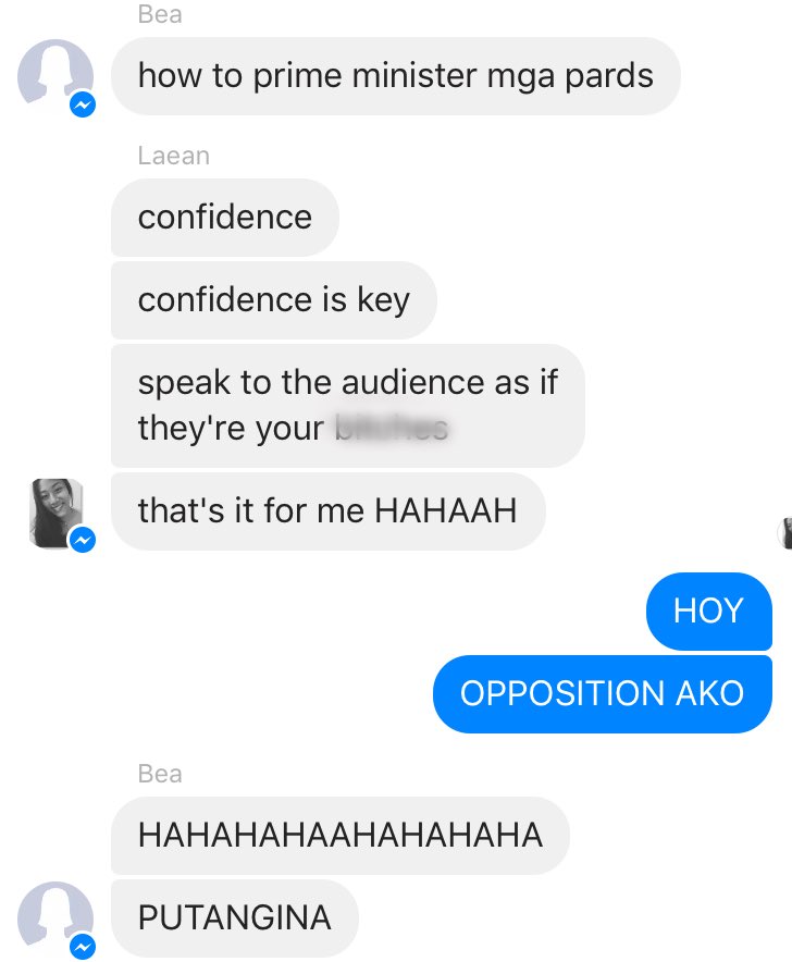 nikkadiaz13's tweet photo. When two of your friends are against you.. #debategoals @laeangeles @beaajavier πππΌ https://t.co/rKz0acqvNE