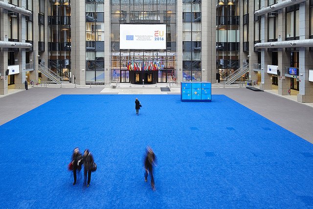 NLatEU's tweet photo. . @XMLoffice &amp; Jurgen Bey designed a new #EU2016NL interior for the @EUCouncil in Brussels. https://t.co/OYfvytVxbi https://t.co/wntotlj82h