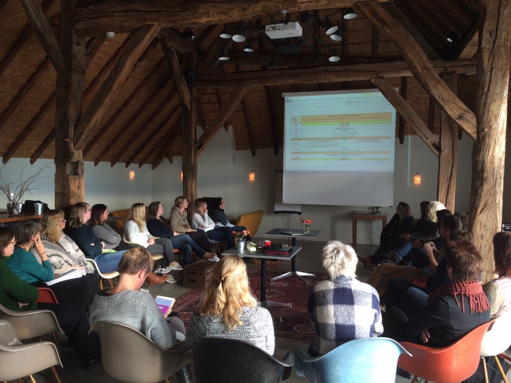 Studiedag met <a href="/bsklinkers/">Basisschool Klinkers</a> bij Buitenom in het Tilburgse Moerenburg. Schitterend zowel qua locatie als de inhoud.