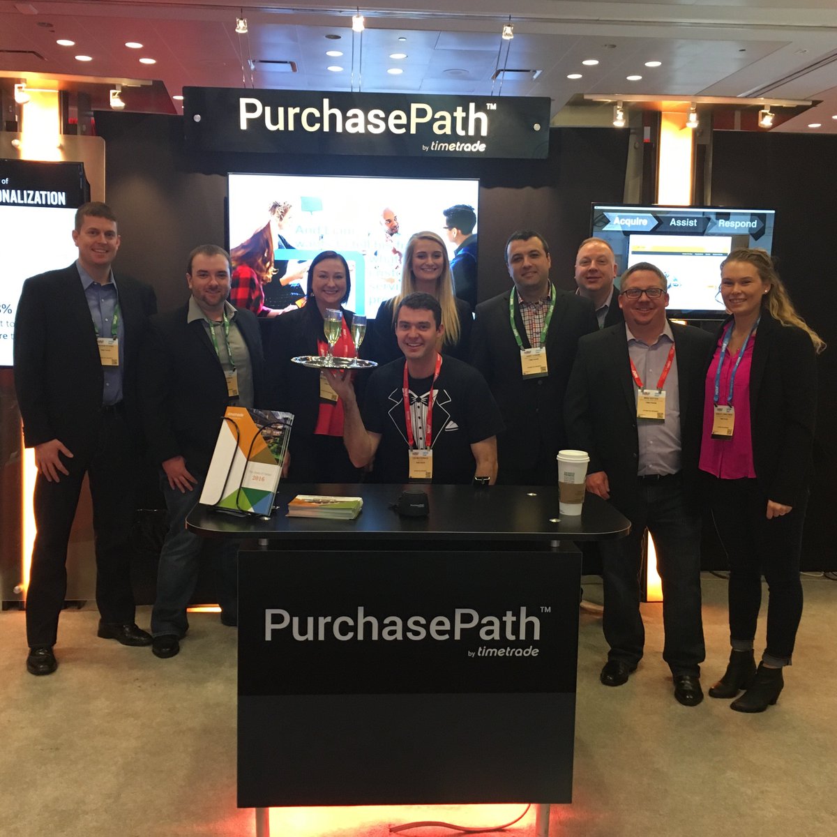 engageware's tweet photo. The TimeTrade team is geared up and ready for today! #retail #CX #NRF16 https://t.co/gyZehATl1s