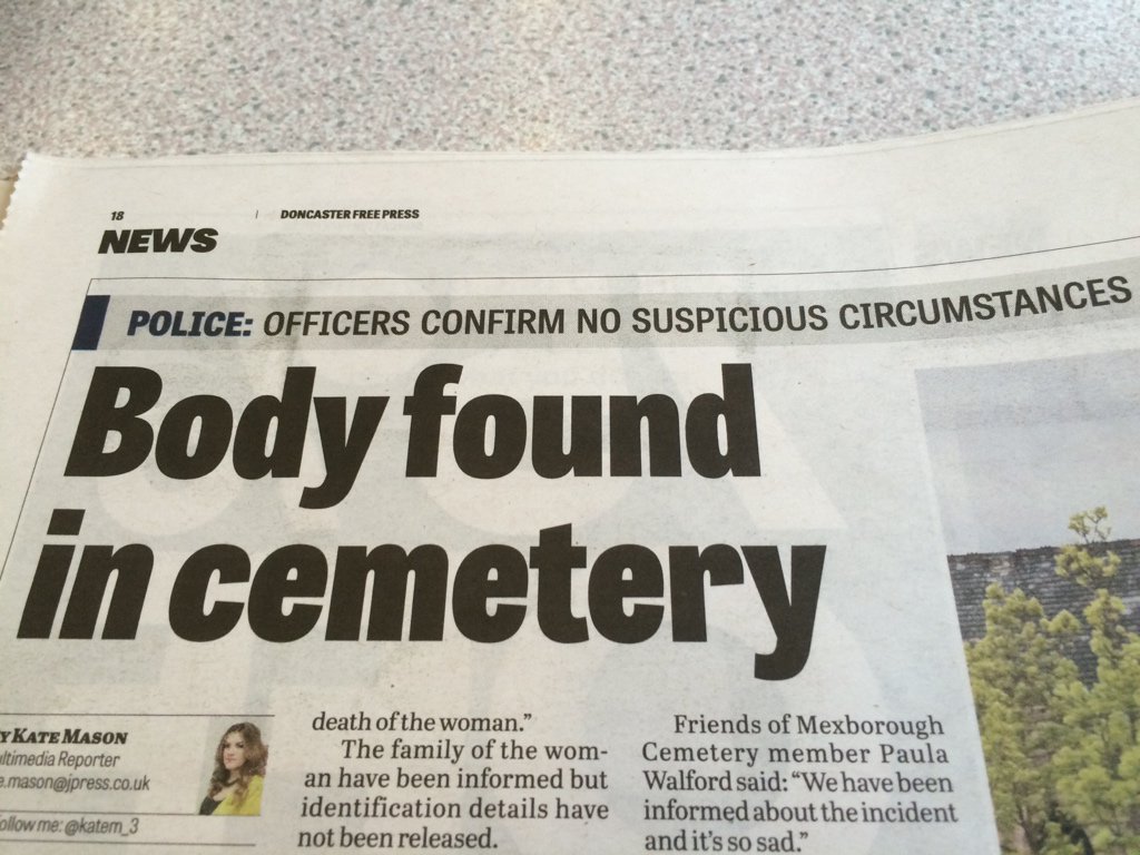 philascough's tweet photo. Just picked up @donnyfreepress to find an all time classic headline https://t.co/dCE81k7QGX