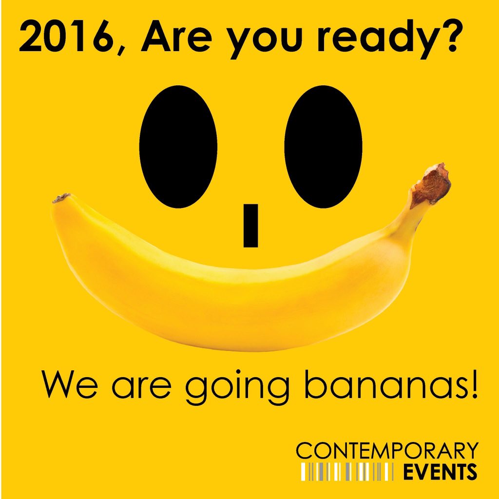 2016.  Let's go #bananas #eventprofs