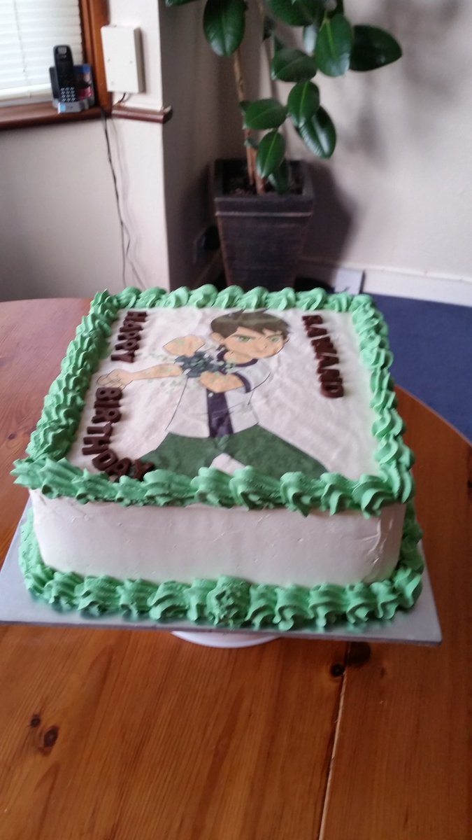 Birthday  ben ten sponge  cake