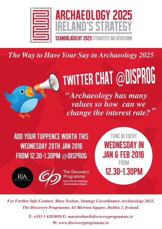 Orla-Peach (@orlapeach) on Twitter photo <a href="/DiscProg/">The Discovery Programme</a> holding open chat on #Arch2025 t/m. Make sure and tweet to have your say on #archaeology #strategy #IRE <a href="/DiscProg/">The Discovery Programme</a> holding open chat on #Arch2025 t/m. Make sure and tweet to have your say on #archaeology #strategy #IRE