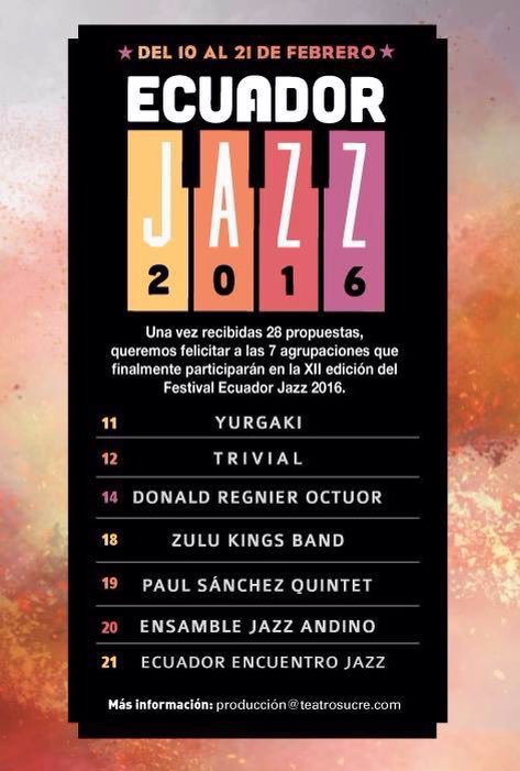 JuanpaNaula's tweet photo. Cerramos el festival de jazz de este año, nos vemos por el camino gente... https://t.co/DhLFdeOryT
