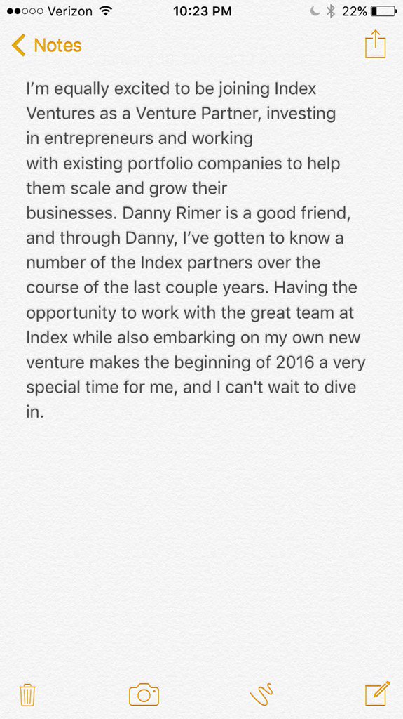 Ex-CEO do Twitter anuncia o lançamento de sua nova startup de software fitness View image on Twitter