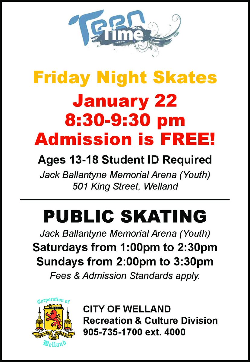 Welland's tweet photo. Don't let the cold weather stop you from having fun. Lace up the skates! https://t.co/TD5vmG43jj