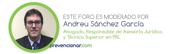 prevencionar's tweet photo. ¿Dudas con la Legislación en PRL? Andreu Sánchez te da las respuestas https://t.co/esaJAst3Fq #ForoPRL https://t.co/bvqgqADUrc