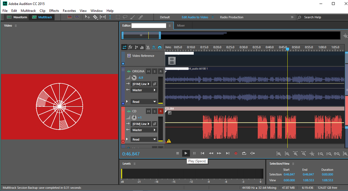 EastbourneIsdn's tweet photo. And here's what recording to time-codes &amp; syncing audio with video looks like in Adobe Audition... https://t.co/yJX9bZv5kG