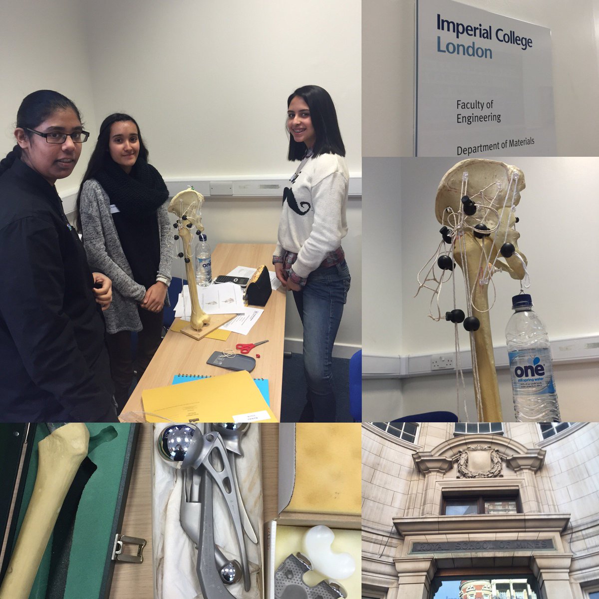 Built a model hip &amp; learnt the physics &amp; it's implications for transplants <a href="/Ri_Science/">Royal Institution (now on Bluesky)</a> masterclass <a href="/imperialcollege/">Imperial College London</a>