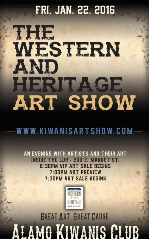 Only 4 more days to purchase your tickets for our Western &amp; Heritage Art Show! kiwanisartshow.com