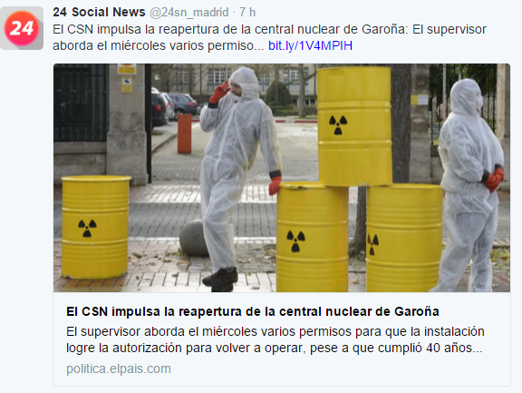Fem_Shepard_'s tweet photo. Vaya, que quieren reabrir Garoña la central nuclear con mas de 40 años y con los mismos problemas que daba Fukushima https://t.co/gToUv8l0QJ