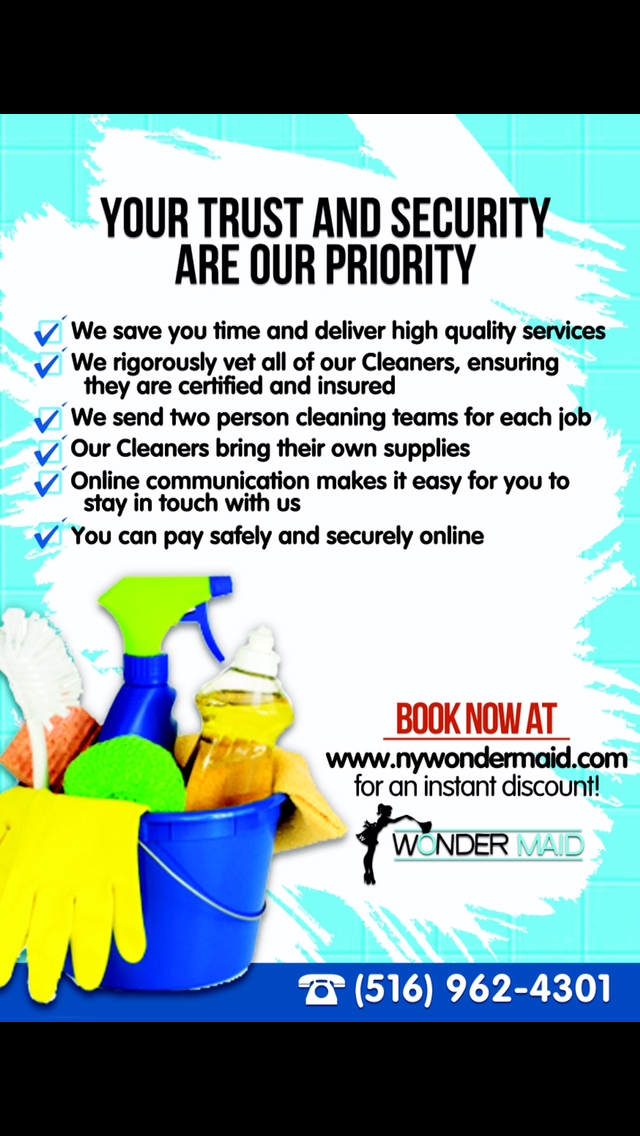 Home or office. NY, NJ, and CT - Wonder Maid is servicing the Tri state area! Book your first clean today!