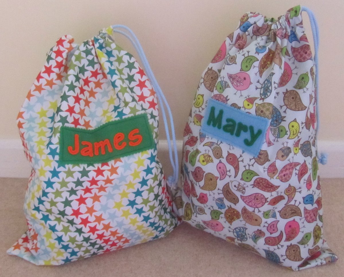 Personalised waterproof swimming bags made today! <a href="/HandmadeByLinzi/">Handmade by Linzi</a> #handmade #sewing #swimming #crafting