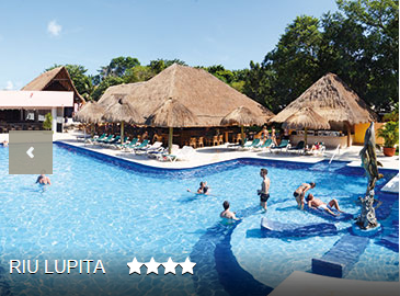 Seven nights in the Mayan Riviera at the Four Star All Inclusive Riu Lupita 1005.00 + tax