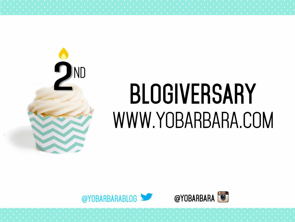 yobarbarablog's tweet photo. Aniversario #2 !!! Que emoción!!! #yobarbara . https://t.co/YHRojZNx5c
