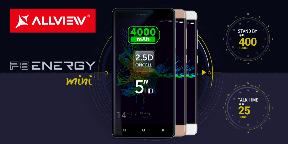 AllviewMobile's tweet image. P8 Energy mini, primul telefon Allview cu sticla 2.5D. Dispozitivul defineste utilitatea in contururi rafinate.
