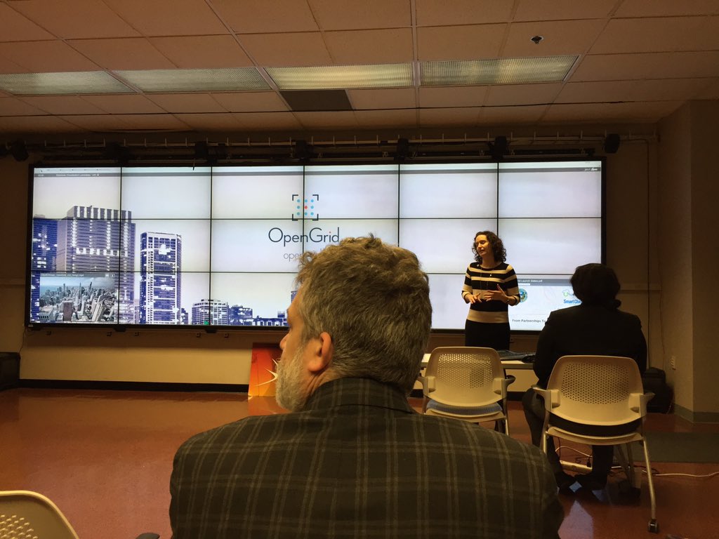 Quant16X's tweet image. @CityofChicago CIO Brenna Berman announcing the launch of #OpenGrid - enabling Chicagoans to &quot;know their community&quot;