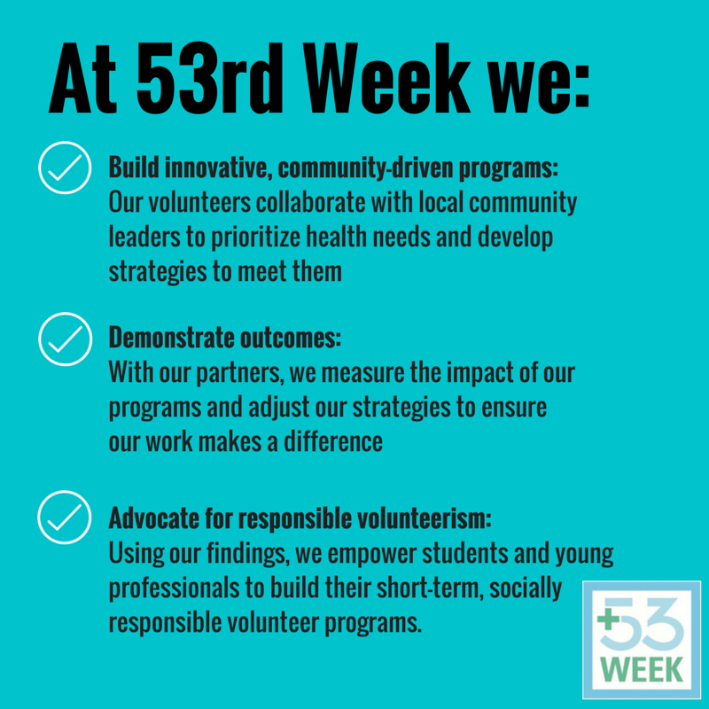 53rdweek's tweet image. These are our main objectives here at 53rd Week #medicalmissions #globalhealth #sustainability