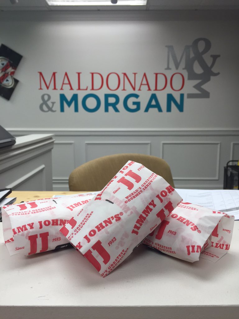 RedChuckGuys's tweet image. A big thanks to @jimmyjohns for stopping by our office and treating us to lunch!